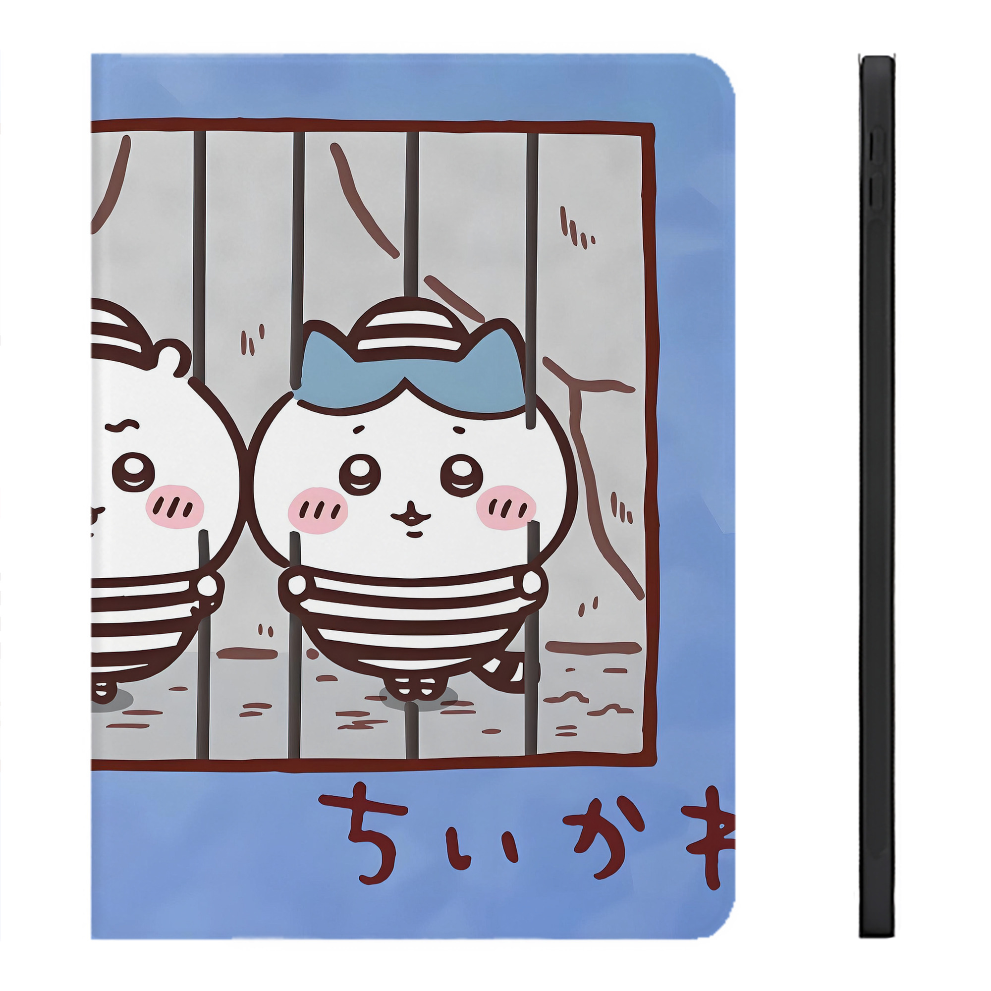 （画像用） ちいかわ Chii-kawa IPadケース ペンホルダー付き ブックスタイルデザイン